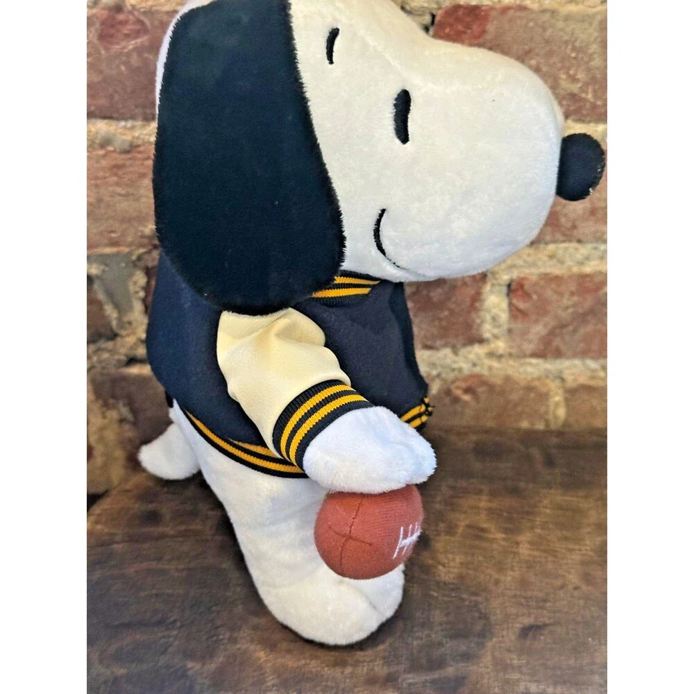 Peanuts 2025 Varsity Jacket Snoopy With Football 10 in Cute!
